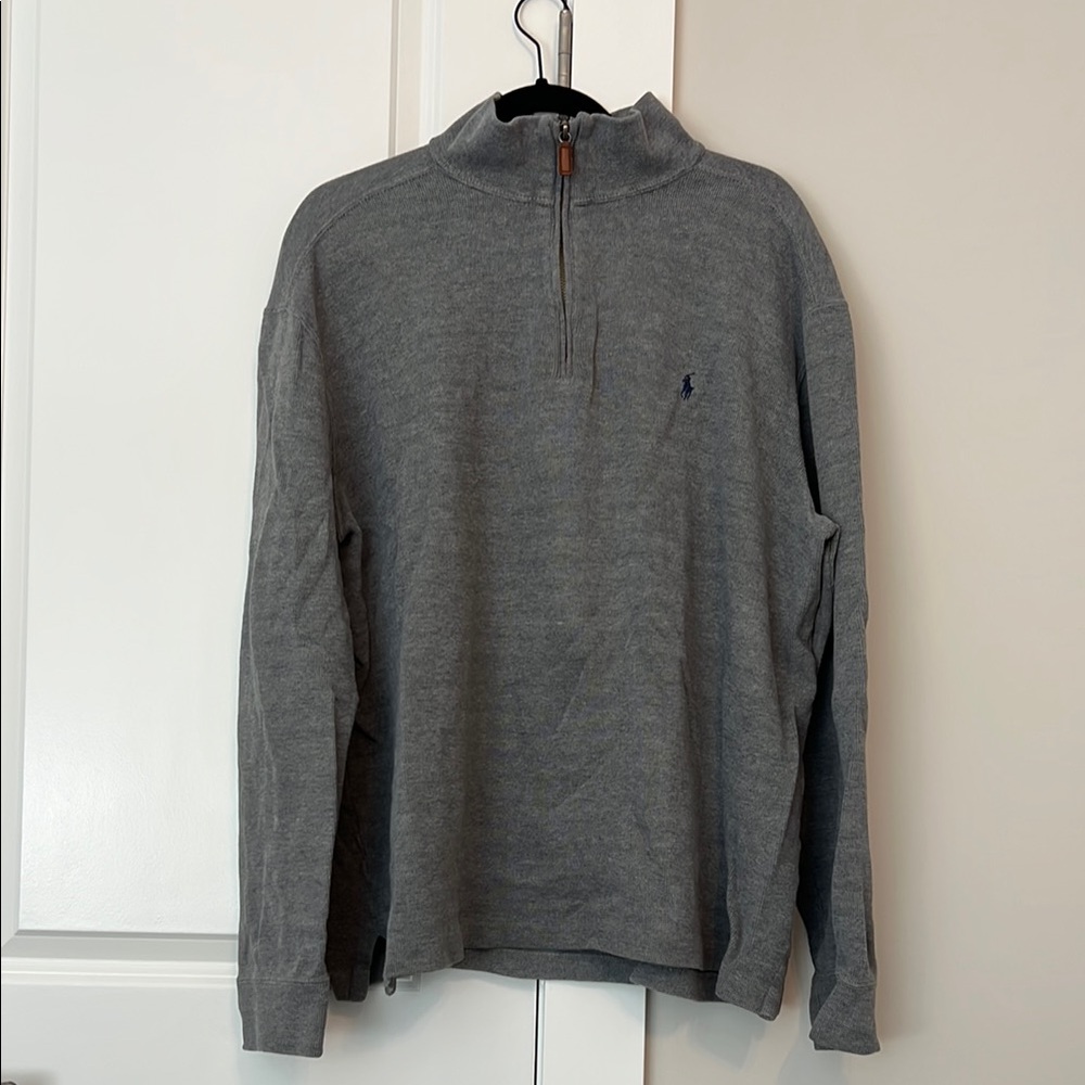Ralph Lauren Gray Half-Zip Sweater